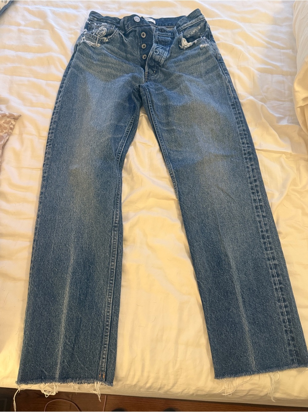 Moussy Medium Blue Straight-Leg Women's Jeans